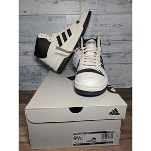 Adidas Break Start Mid Basketball Shoes White Black IH7880 - Womens Size 9.5 New